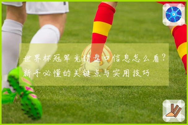世界杯冠军竞猜盘口信息怎么看？新手必懂的关键点与实用技巧