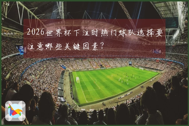 2026世界杯下注时热门球队选择要注意哪些关键因素？